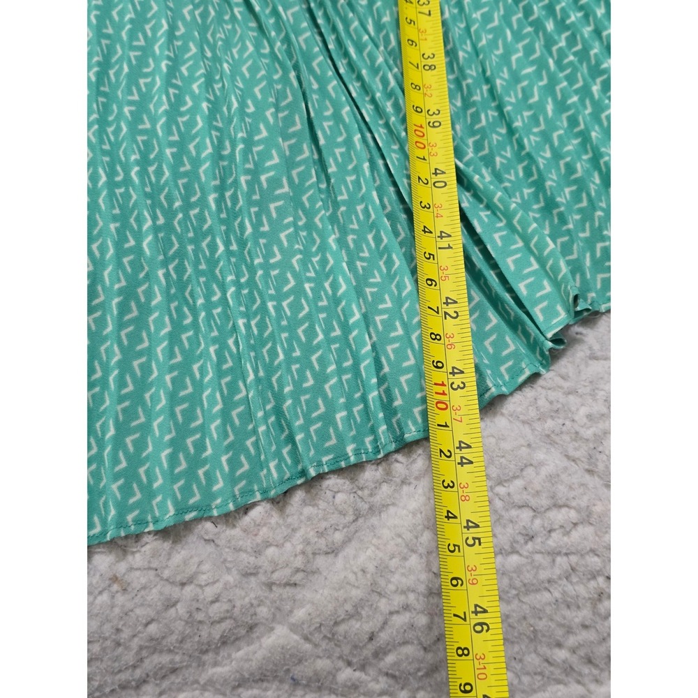 Anthropologie Maeve Mermaid Fishtail Pleated Asymmetrical Canyon Creek Dress - Picture 13 of 14